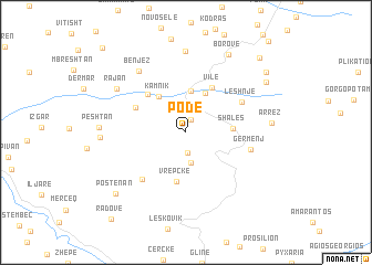 map of Podë