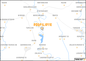 map of Podfilipʼye