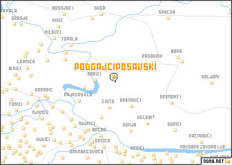 map of Podgajci Posavski