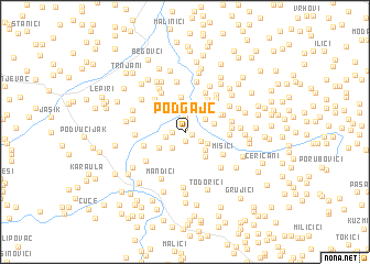 map of Podgajc