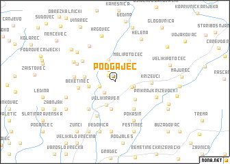 map of Podgajec