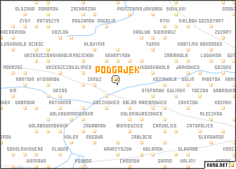 map of Podgajek