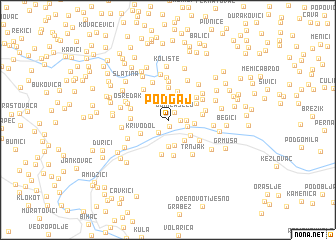 map of Podgaj