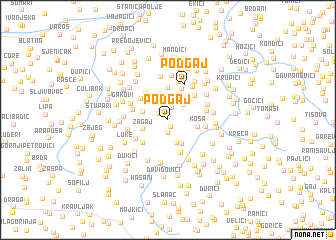 map of Podgaj