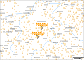 map of Podgaj