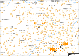 map of Podgaj