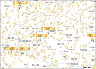 map of Podgaj