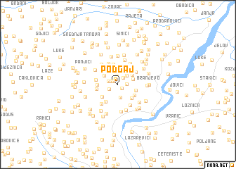 map of Podgaj