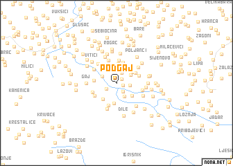 map of Podgaj