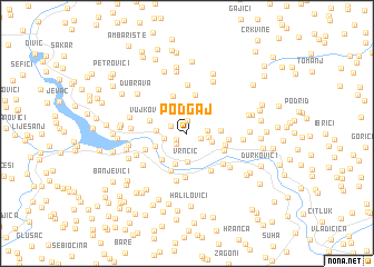 map of Podgaj