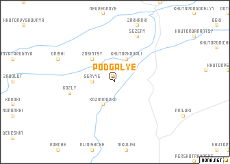 map of Podgalʼye