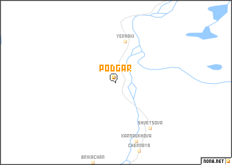 map of Podgar\