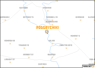 map of Podgaychiki