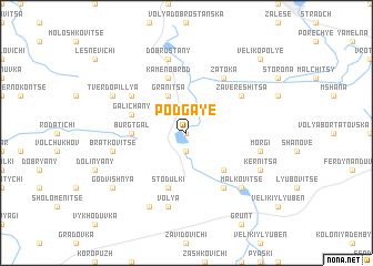 map of Podgaye