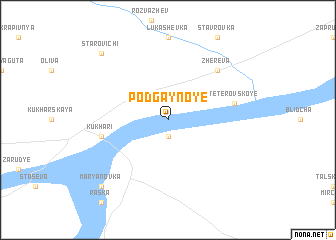 map of Podgaynoye