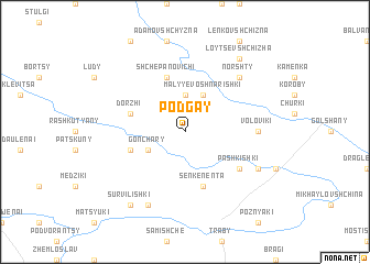 map of Podgay