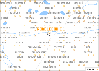 map of Podgłębokie