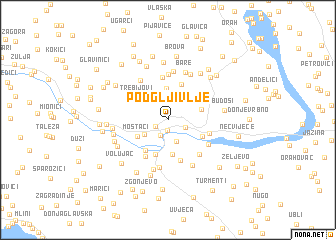 map of Podgljivlje