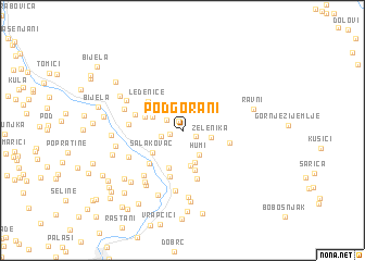 map of Podgorani