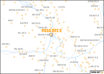 map of Podgorcë