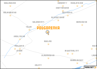 map of Podgorenka