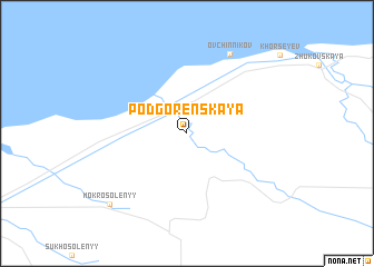 map of Podgorenskaya