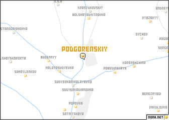 map of Podgorenskiy