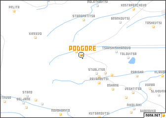 map of Podgore