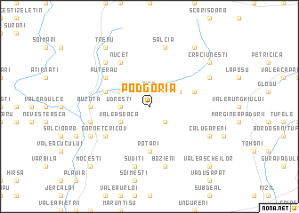 map of Podgoria