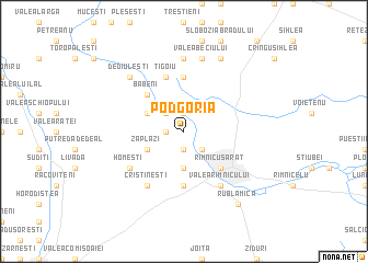 map of Podgoria