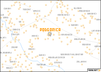 map of Podgorica