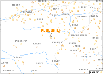 map of Podgorica