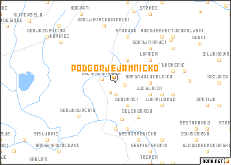 map of Podgorje Jamničko