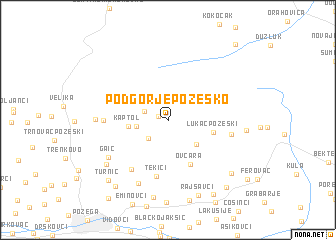 map of Podgorje Požeško