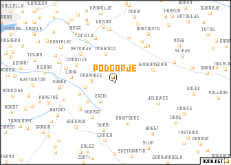 map of Podgorje