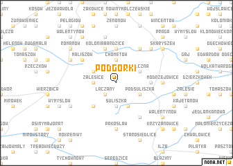 map of Podgórki