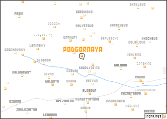 map of Podgornaya