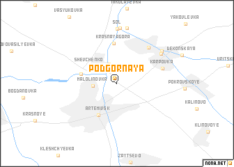 map of Podgornaya