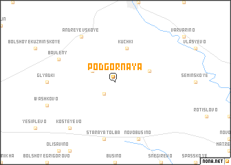 map of Podgornaya