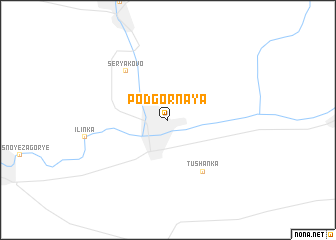 map of Podgornaya