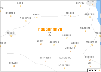 map of Podgornaya