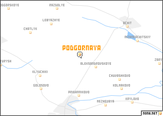 map of Podgornaya