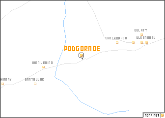 map of Podgornoe