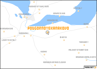map of Podgornoye Kanakovo