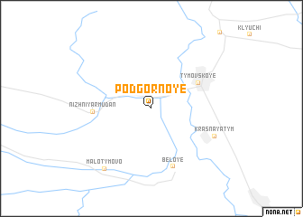 map of Podgornoye
