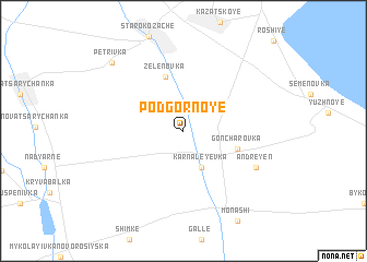 map of Podgornoye