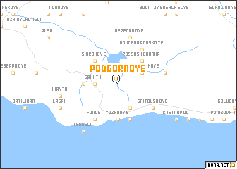 map of Podgornoye