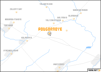 map of Podgornoye