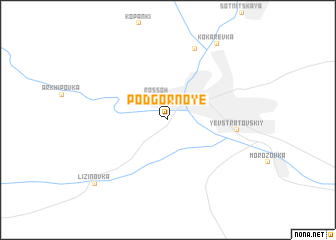 map of Podgornoye