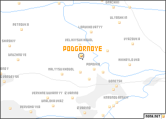 map of Podgornoye